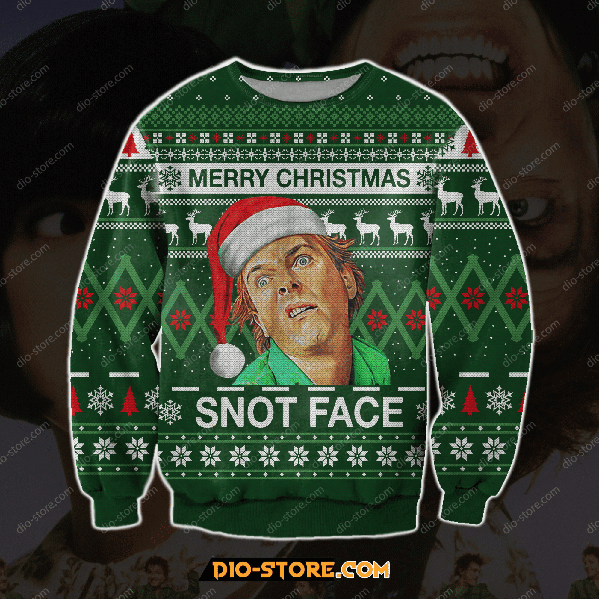 Drop Dead Fred Ugly Christmas Sweater Adult 3D Funny Matching for family