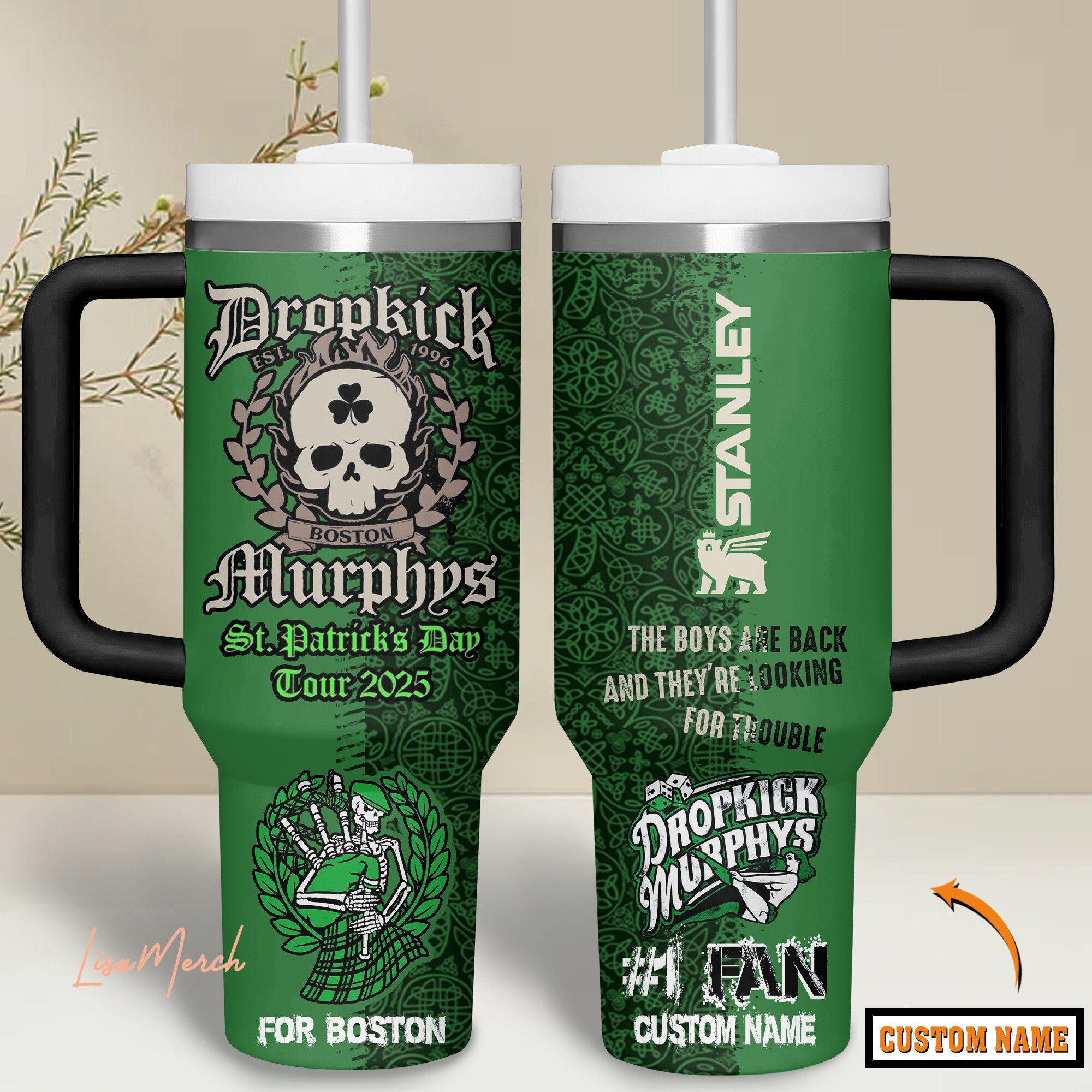 Dropkick Murphys Music Custom Stanley Cup 40 oz 30 oz Tumbler With HandleTVC2301279