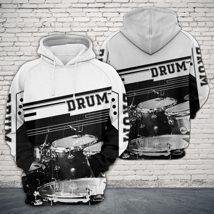 Drum 3D All Over Print Hoodie, Zip Hoodie