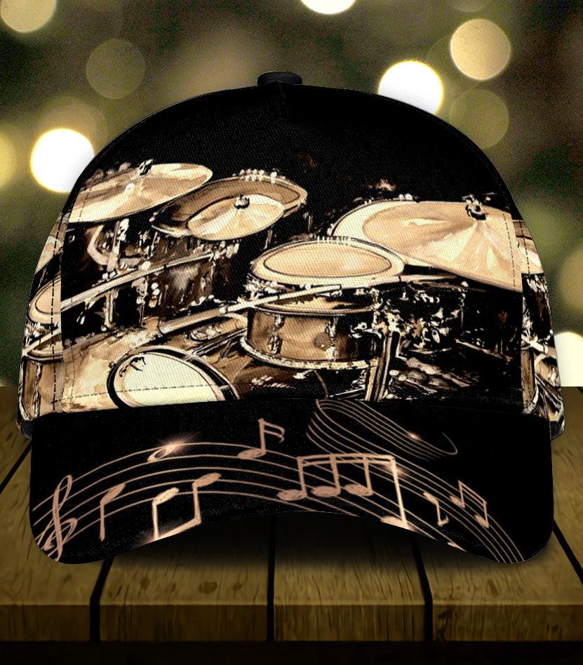 Drum Classic Cap, Gift for Music Lovers, Drum Lovers Trucker Hats Custom Hats Gifts For Men & Women