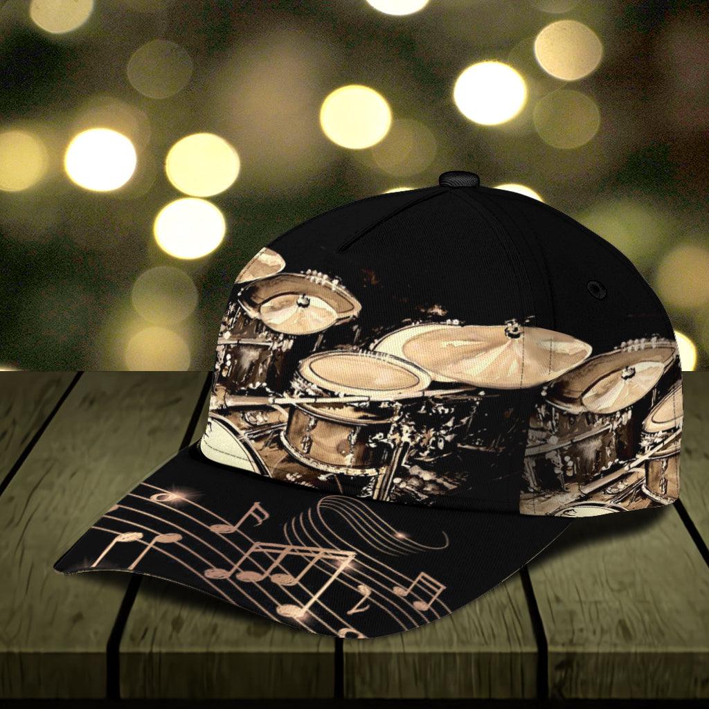 Drum Classic Cap, Gift for Music Lovers, Drum Lovers Trucker Hats Custom Hats Gifts For Men & Women