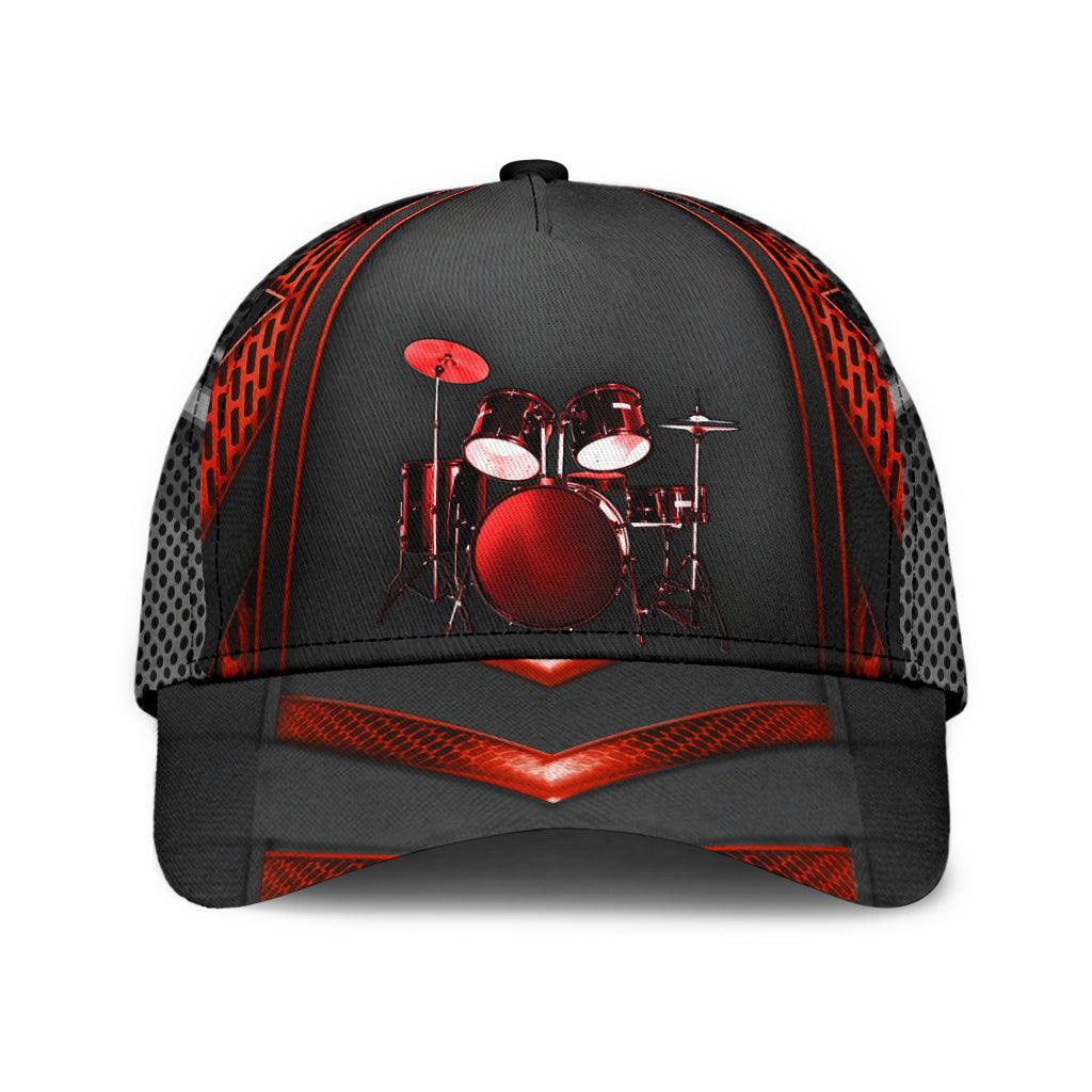 Drum Classic Cap, Gift for Music Lovers, Drum Lovers Trucker Hats Custom Hats Gifts For Men & Women