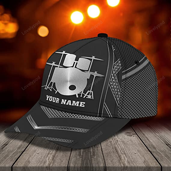 Drum Printed Hat for Music Lovers 3D classic cap Trucker Hats Custom Hats Gifts For Men & Women
