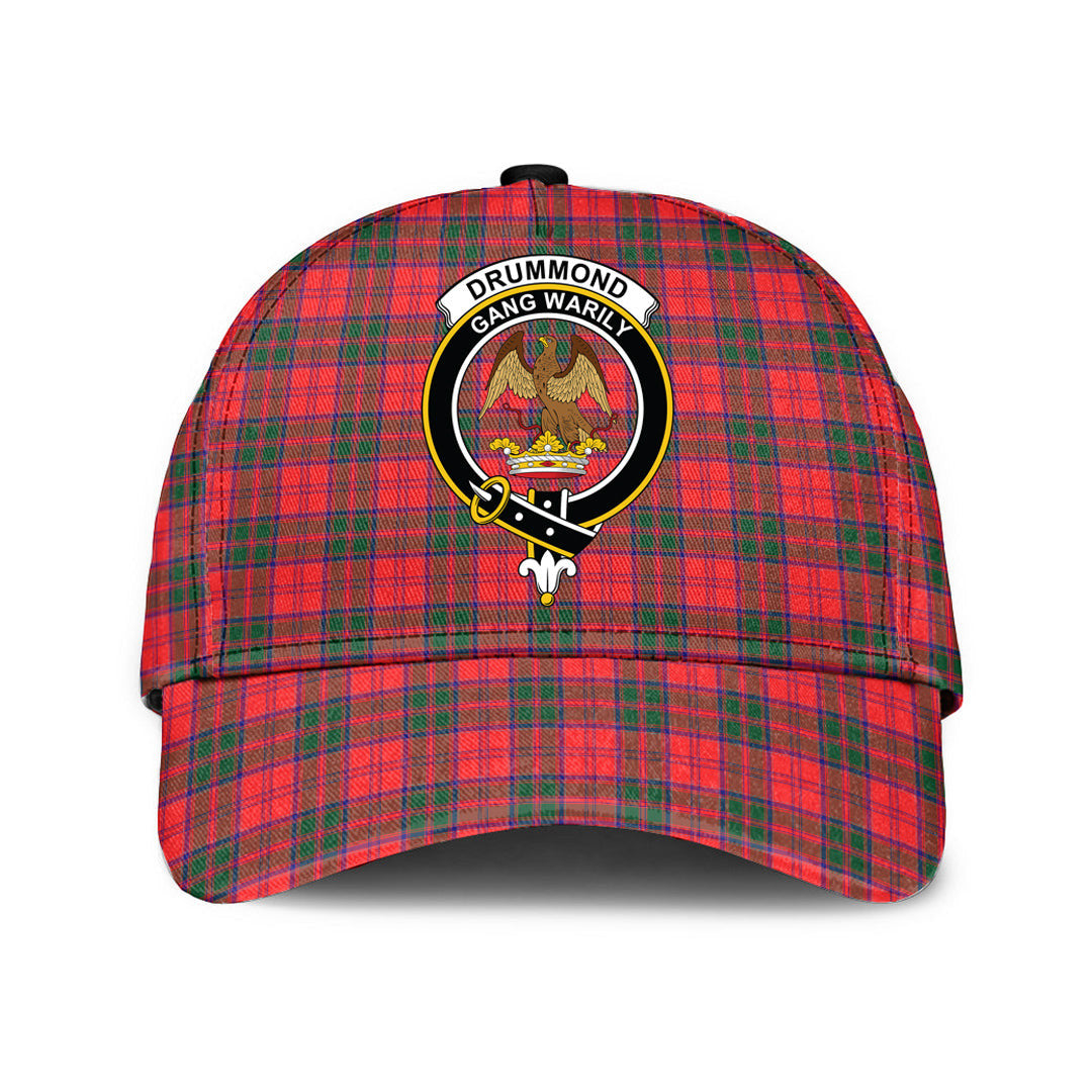 Drummond Modern Tartan Baseball Cap, Tartan Plaid Cap with Family Crest K23 Trucker Hats Custom Hats Gifts For Men & Women