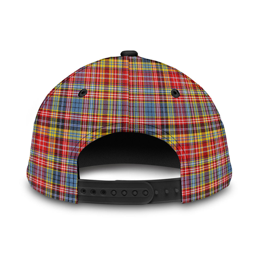 Drummond of Strathallan Tartan Baseball Cap, Tartan Plaid Cap with Family Crest K23 Trucker Hats Custom Hats Gifts For Men & Women