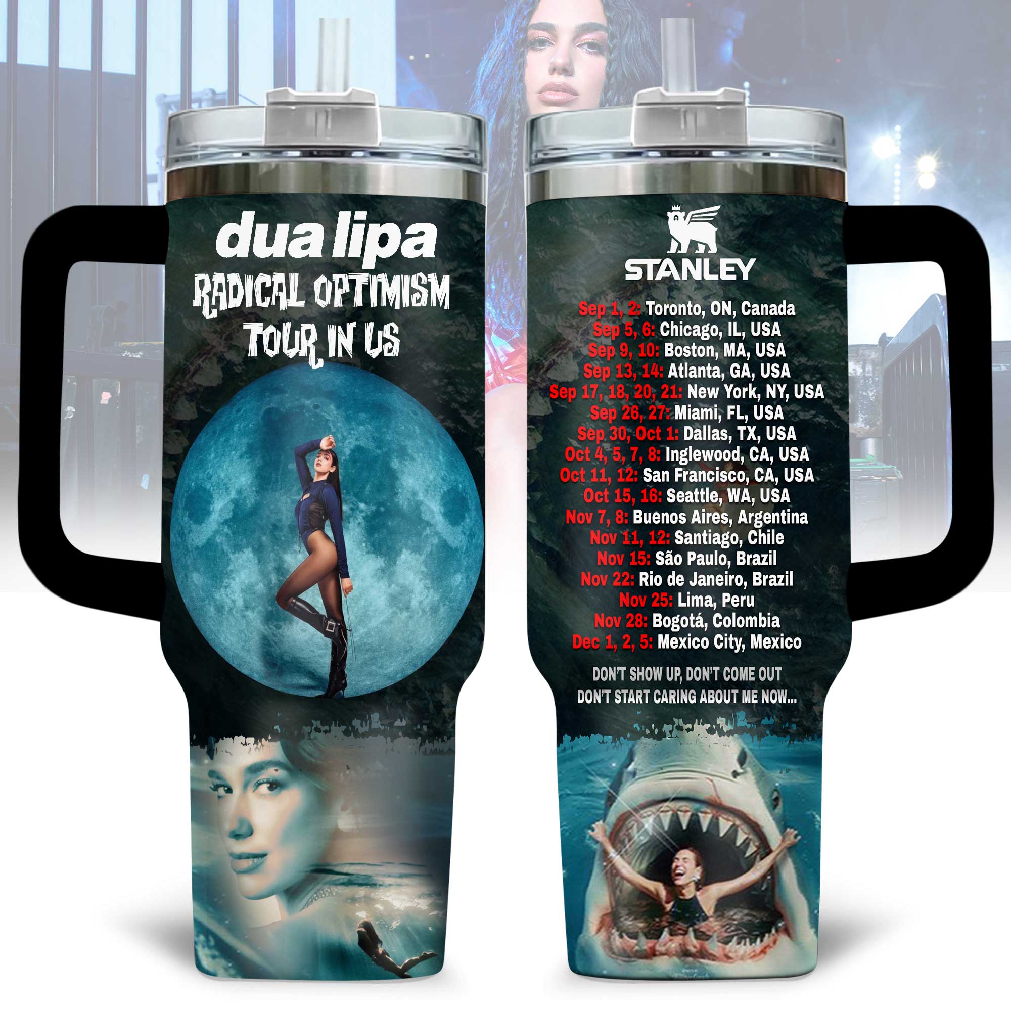Dua Lipa Music Custom Stanley Cup 40 oz 30 oz Tumbler With HandleTVC230192