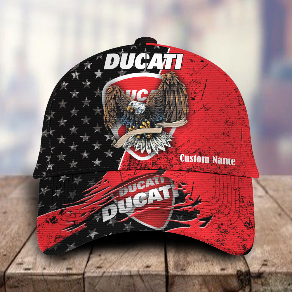 Ducati 3D Classic Cap Custom Name Hats for Men Women Trucker Hats Custom Hats Gifts For Men & Women