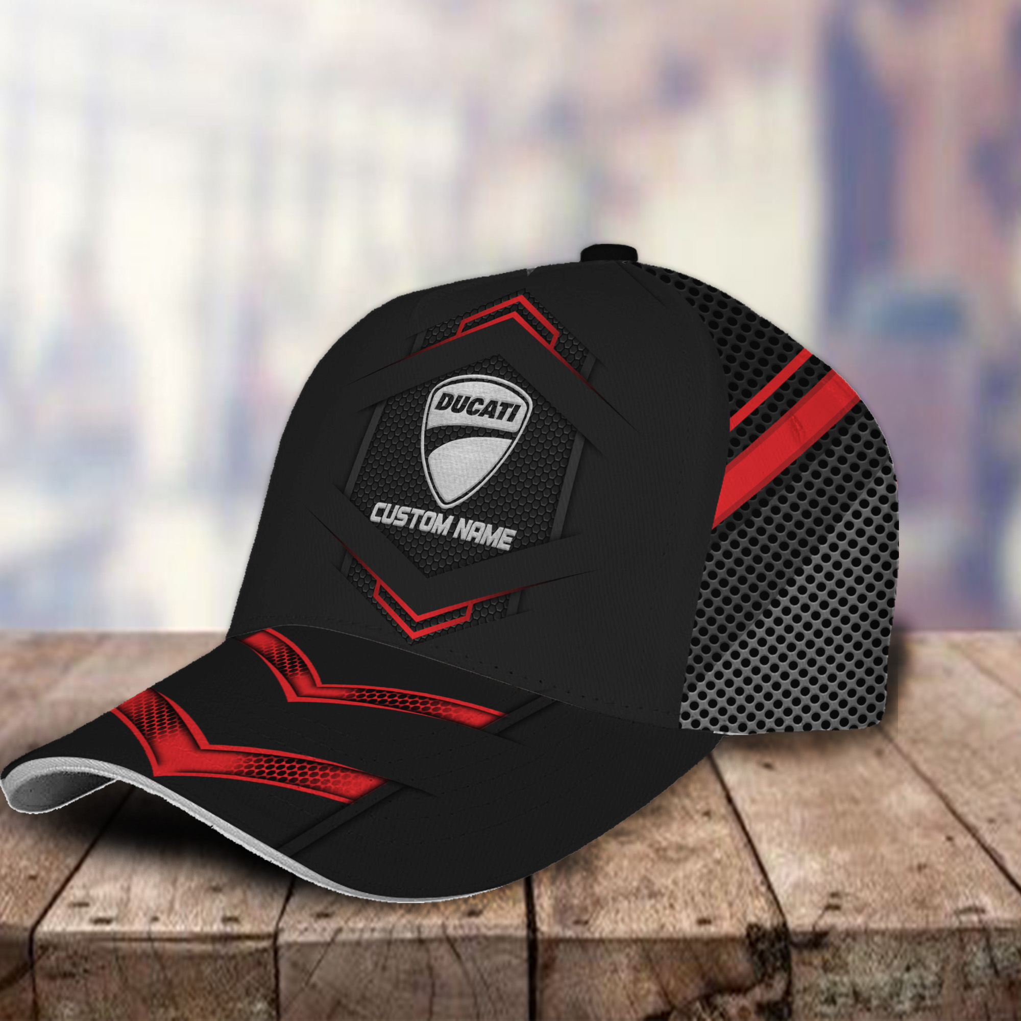Ducati 3D Classic Cap Logo Personalized Name Trucker Hats Custom Hats Gifts For Men & Women