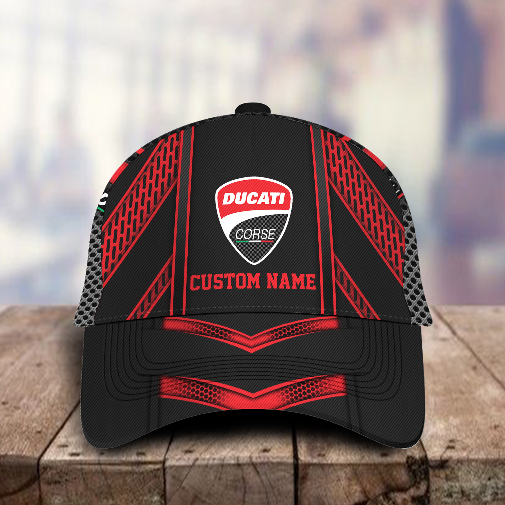 Ducati Corse 3D Classic Cap Hat Personalized Name For Men Women Trucker Hats Custom Hats Gifts For Men & Women