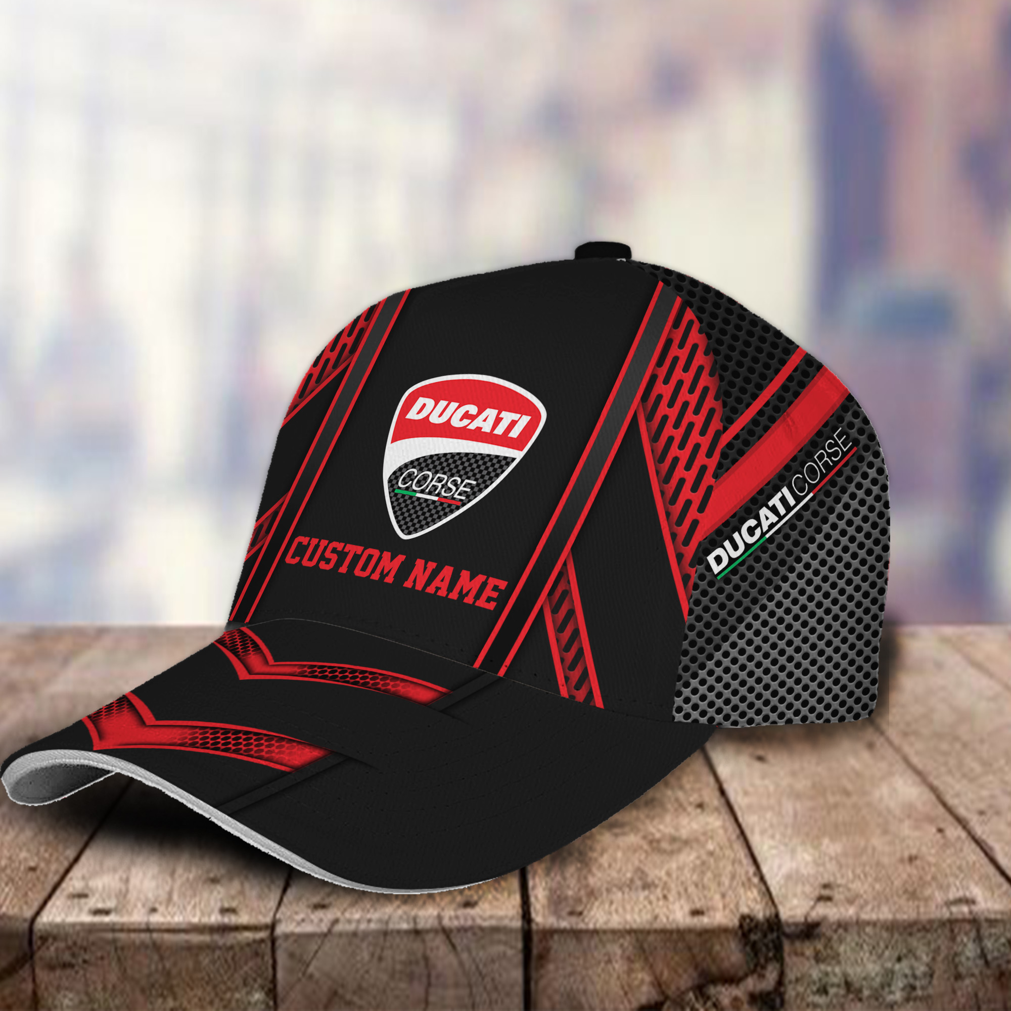 Ducati Corse 3D Classic Cap Hat Personalized Name For Men Women Trucker Hats Custom Hats Gifts For Men & Women