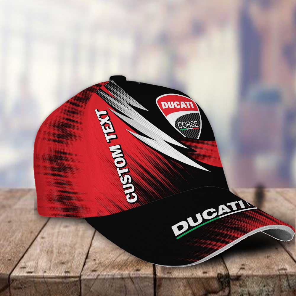 Ducati Corse Personalized Name 3D Classic Cap Hat Gift for Men Women Trucker Hats Custom Hats Gifts For Men & Women