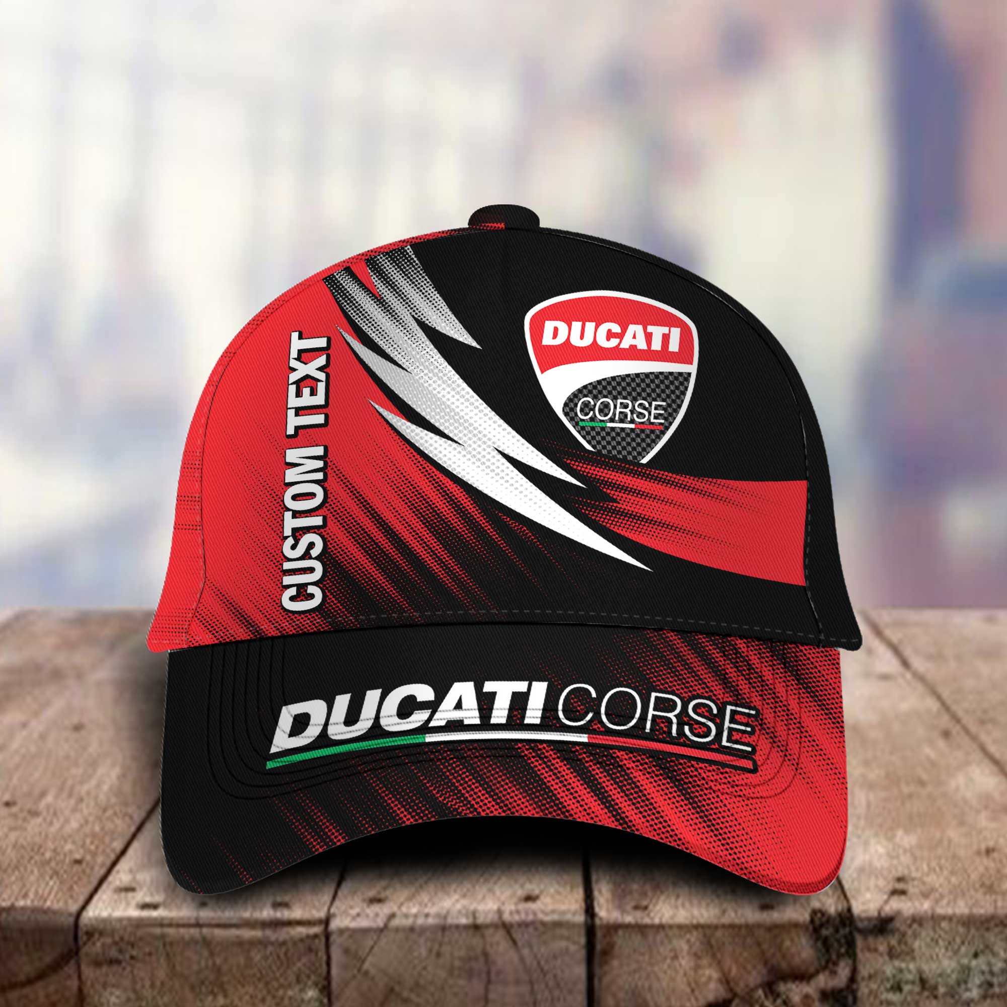 Ducati Corse Personalized Name 3D Classic Cap Hat Gift for Men Women Trucker Hats Custom Hats Gifts For Men & Women