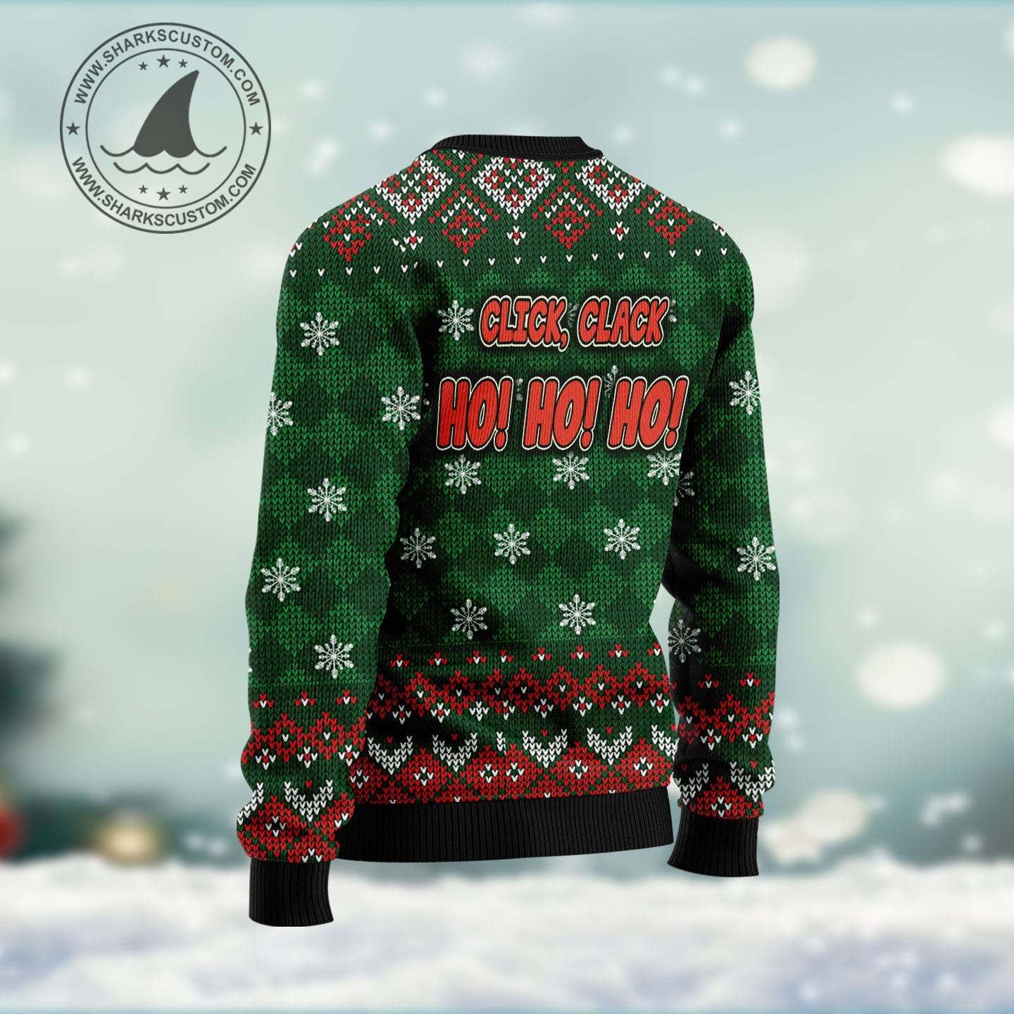 Duck Honkin Around Christmas Tree Ugly Christmas Sweater - Image 2