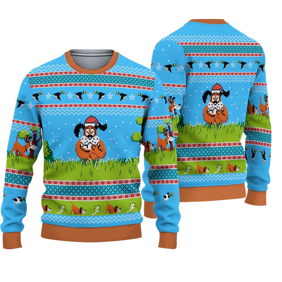 Duck Hunt Ugly Christmas Sweater - Perfect Holiday Gift