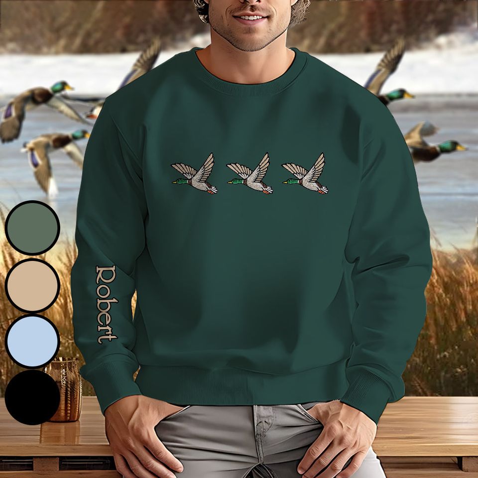 Duck Personalized All Over Sweater
