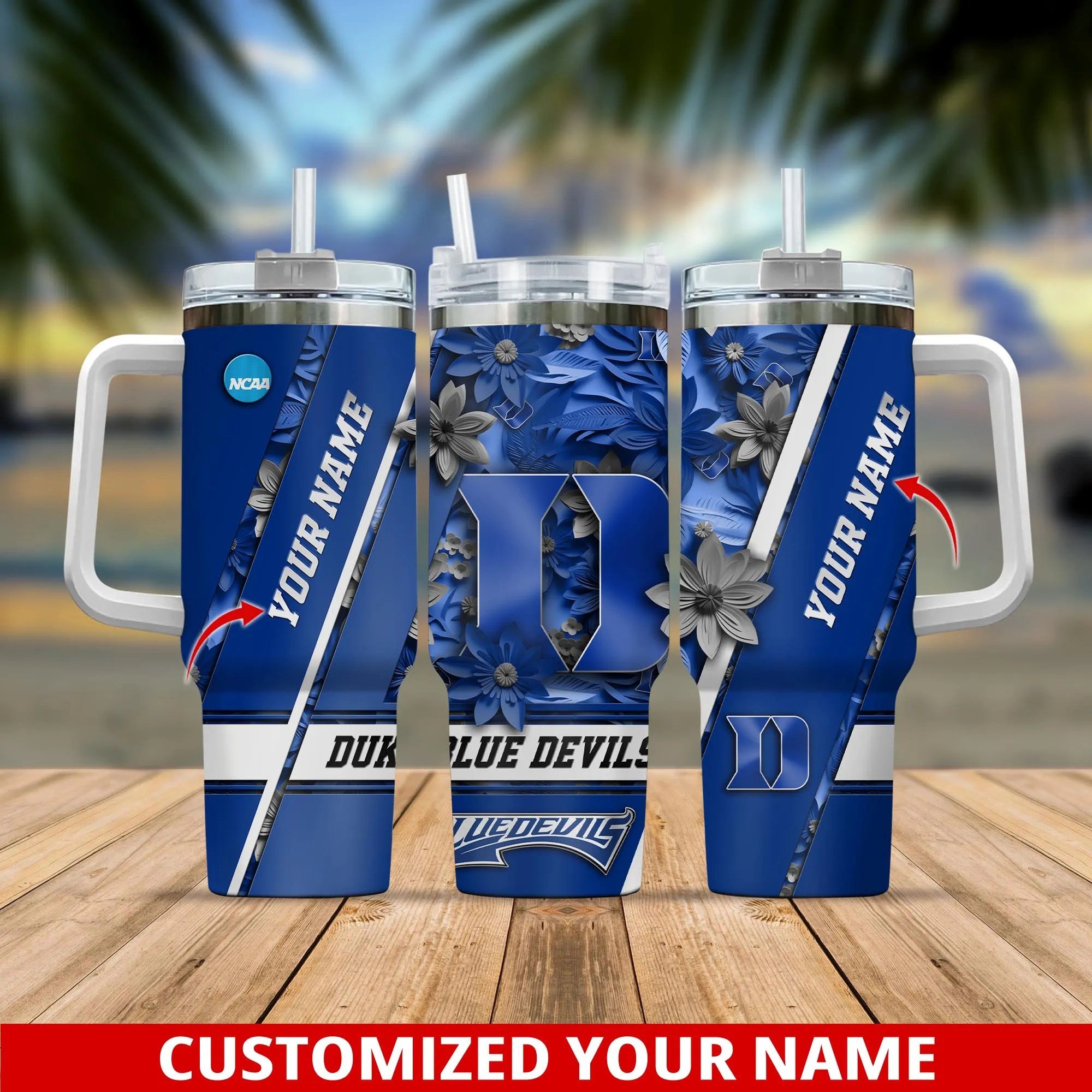 Duke Blue Devils NCAA Custom Stanley Cup 40 oz 30 oz Tumbler With HandleTVC230102