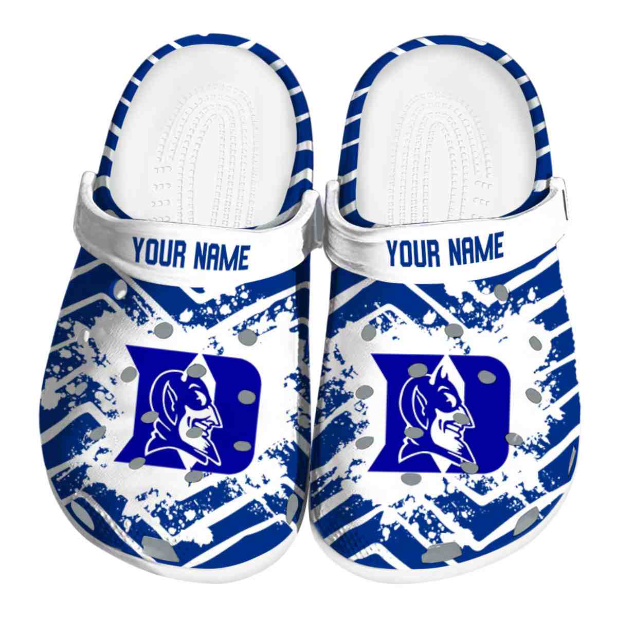 Duke Blue Devils NCAA Sport Crocs Crocband Clogs Shoes Comfortable For Men Women and Kids