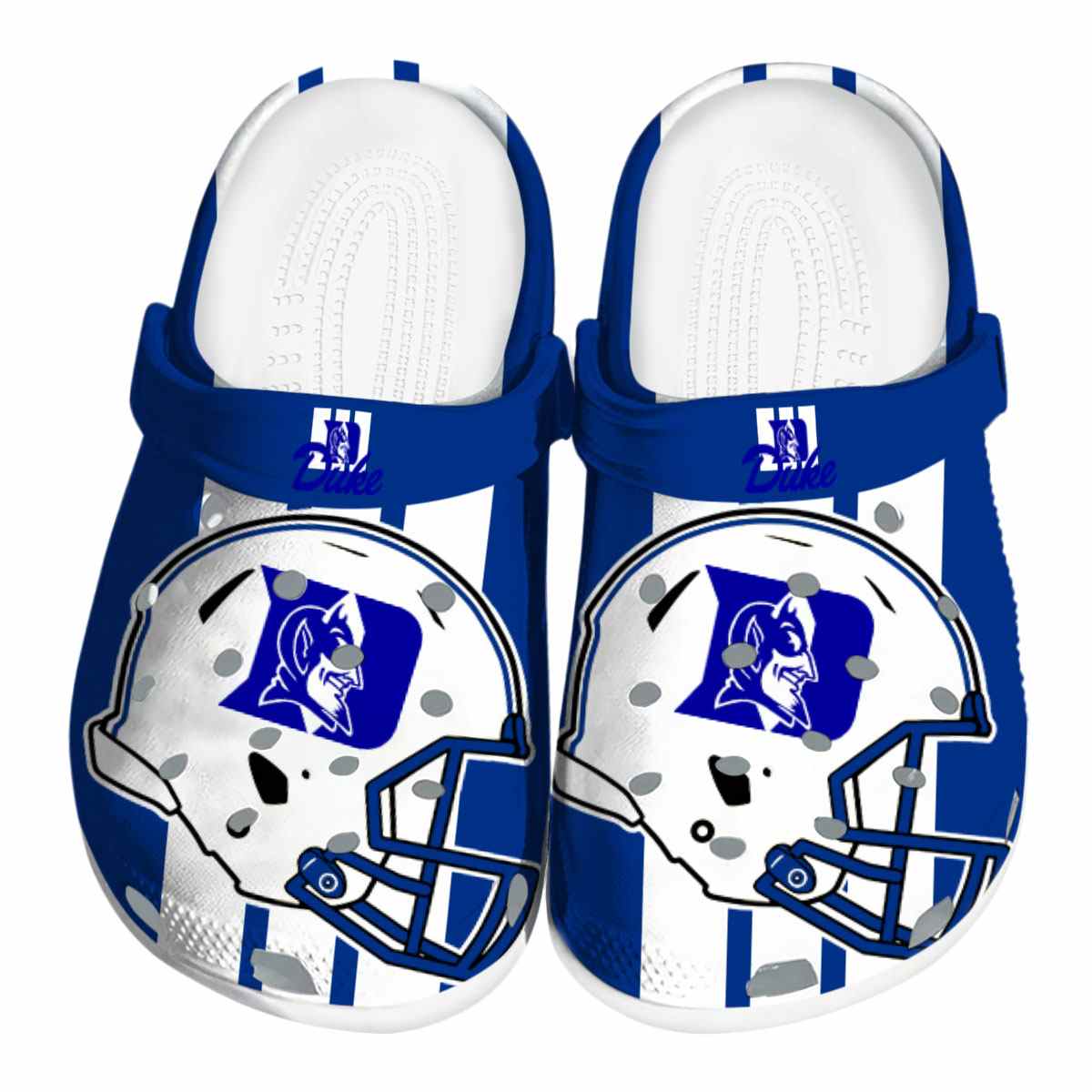 Duke Blue Devils NCAA Sport Crocs Crocband Clogs Shoes Comfortable For Men Women and Kids