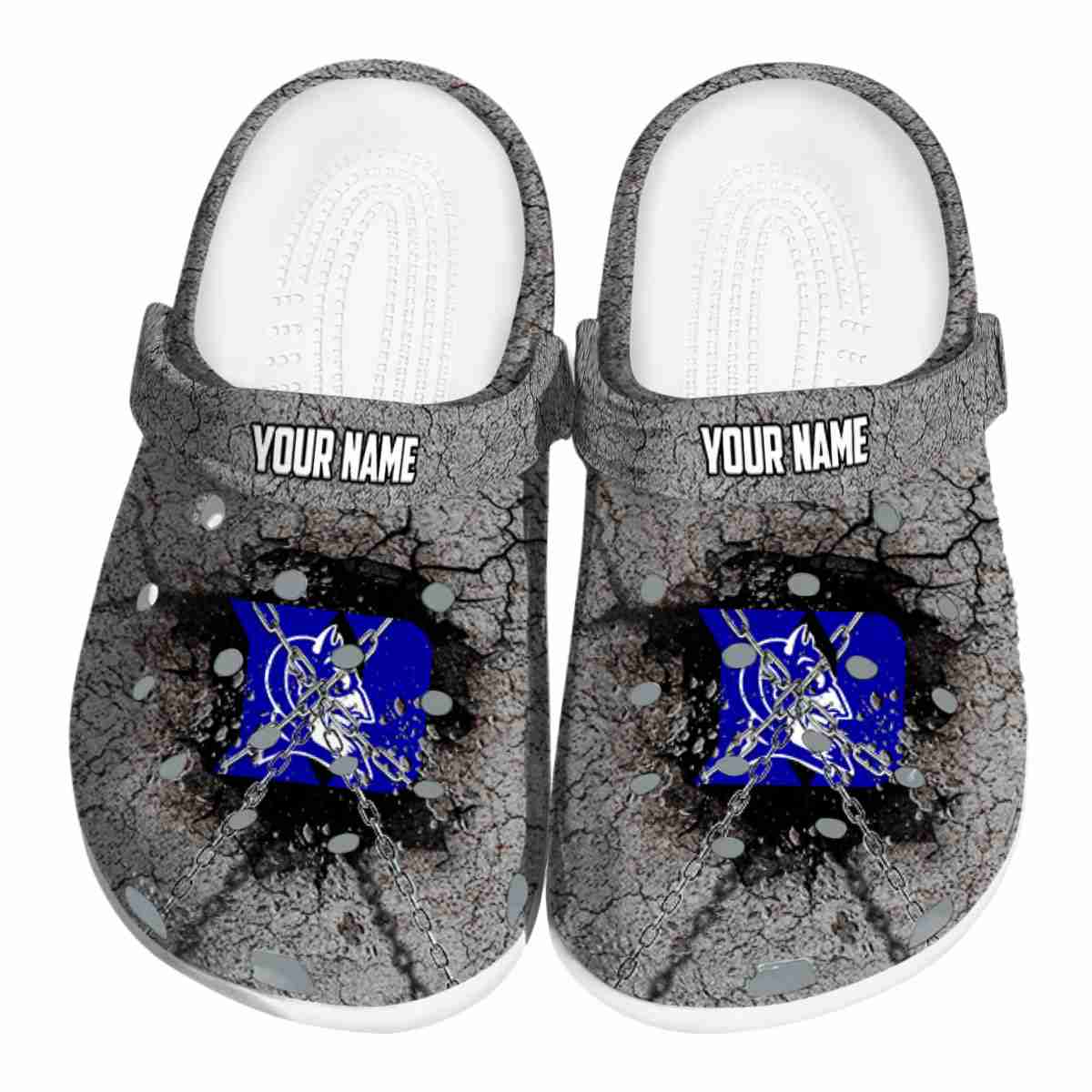 Duke Blue Devils NCAA Sport Crocs Crocband Clogs Shoes Comfortable For Men Women and Kids