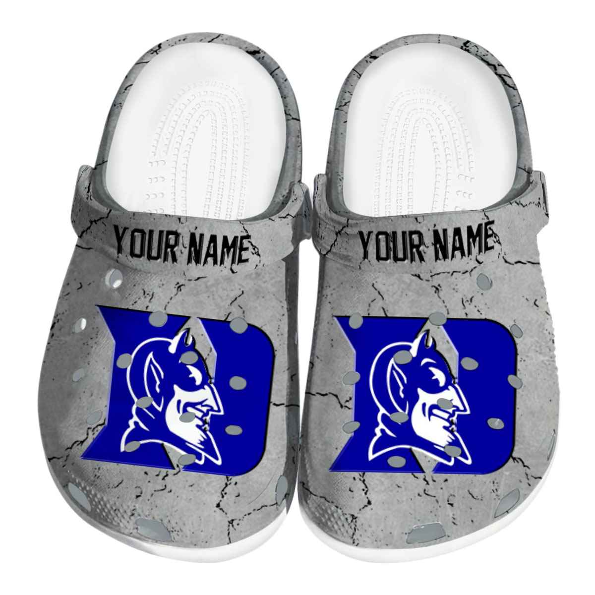 Duke Blue Devils NCAA Sport Crocs Crocband Clogs Shoes Comfortable For Men Women and Kids
