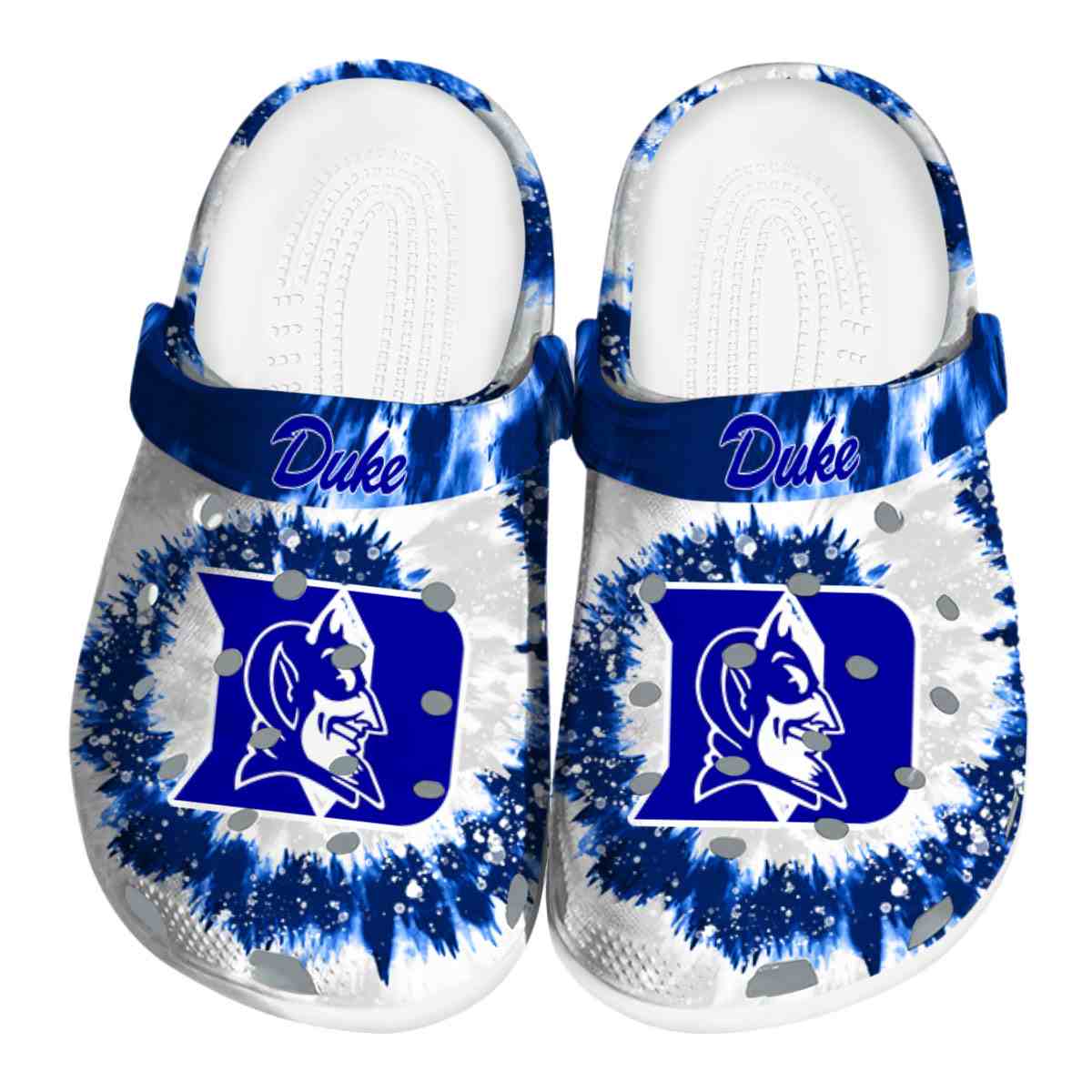 Duke Blue Devils NCAA Sport Crocs Crocband Clogs Shoes Comfortable For Men Women and Kids