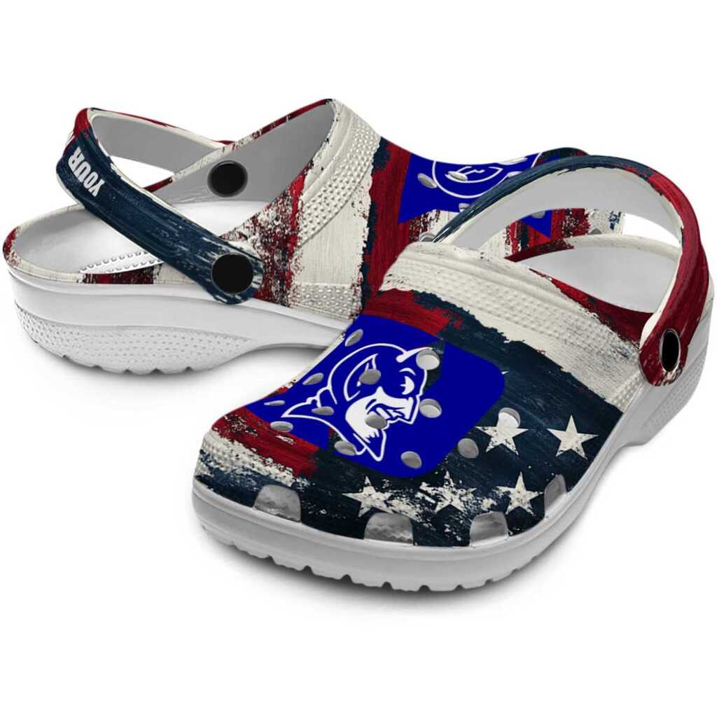 Duke Blue Devils Patriotic Stripes ClogTVC1801961 - Image 3