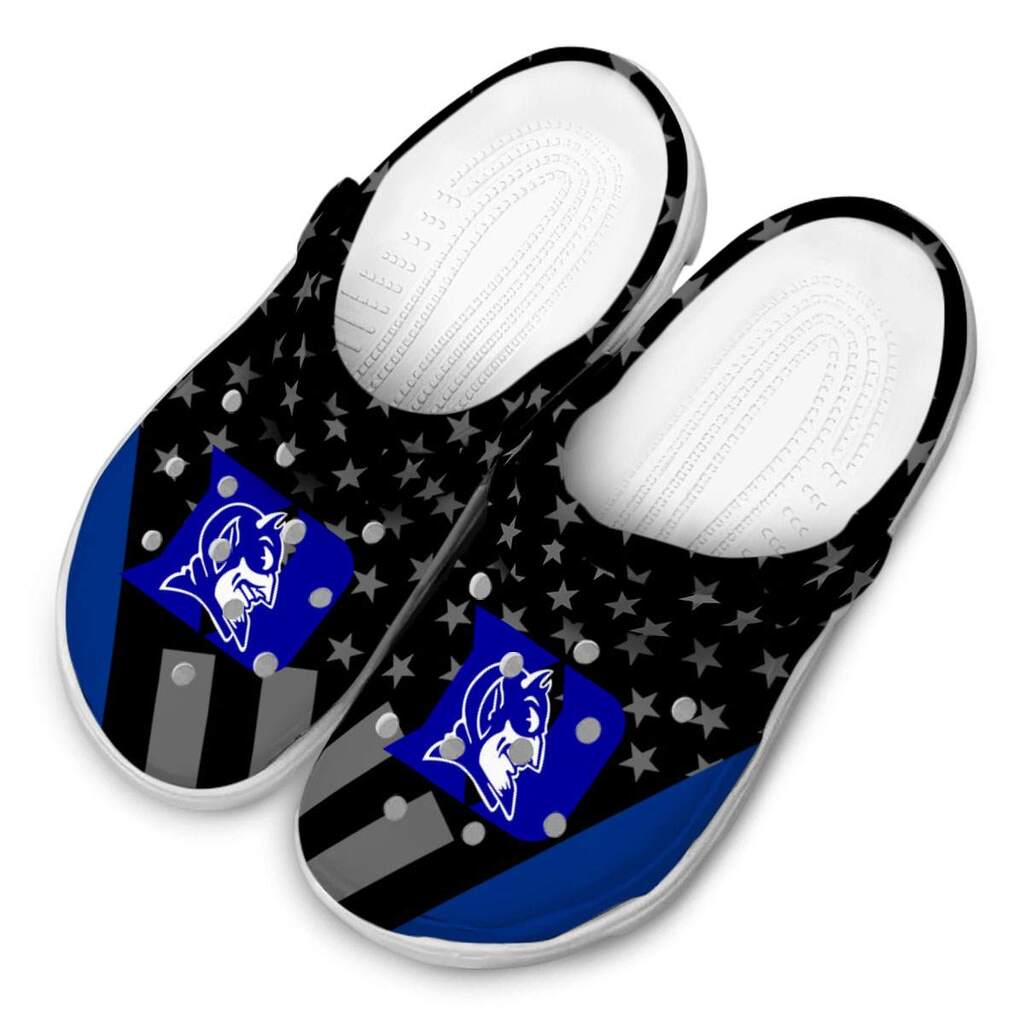 Duke Blue Devils Stellar Stripes Theme ClogTVC1801988 - Image 4