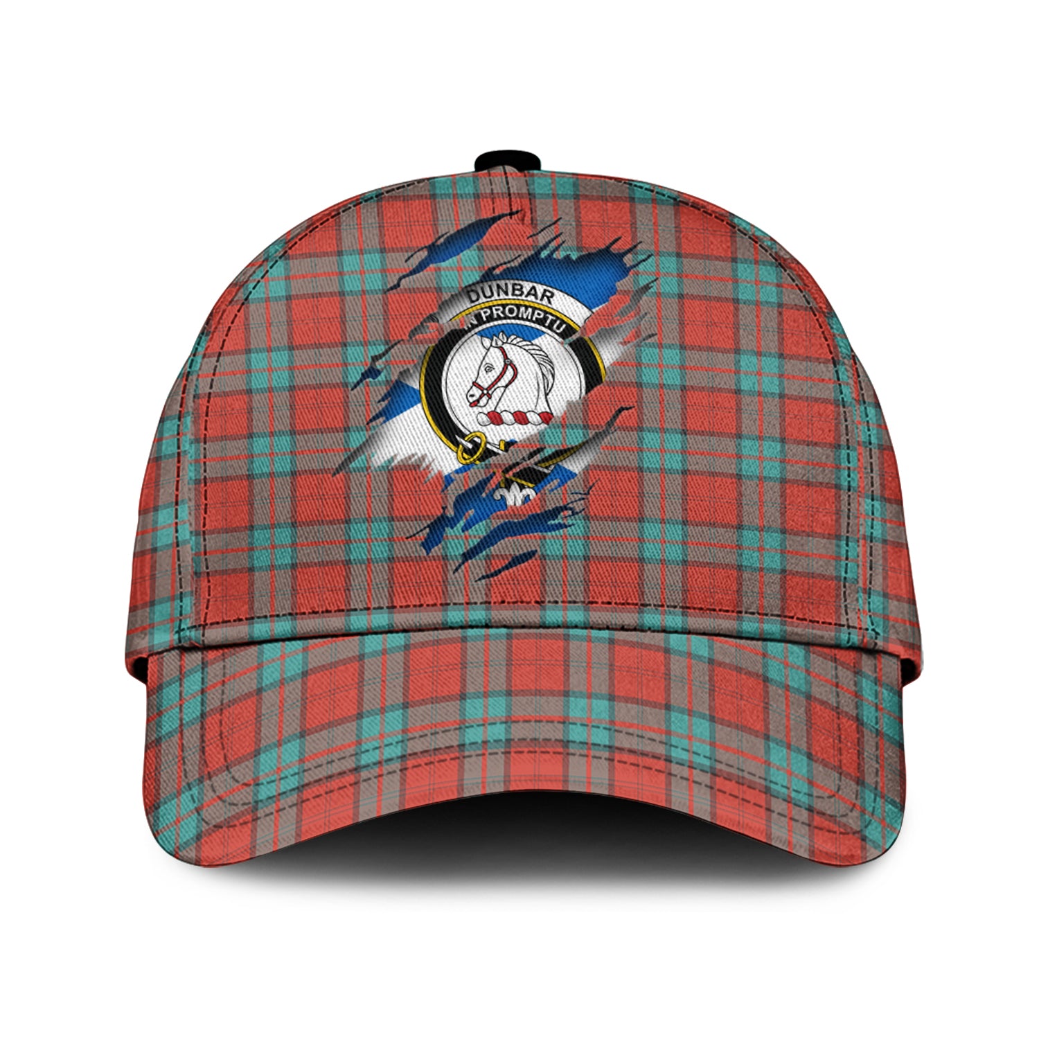 Dunbar Ancient Tartan Plaid Cap, Family Crest In Me Style Tartan Baseball Cap TS23 Trucker Hats Custom Hats Gifts For Men & Women