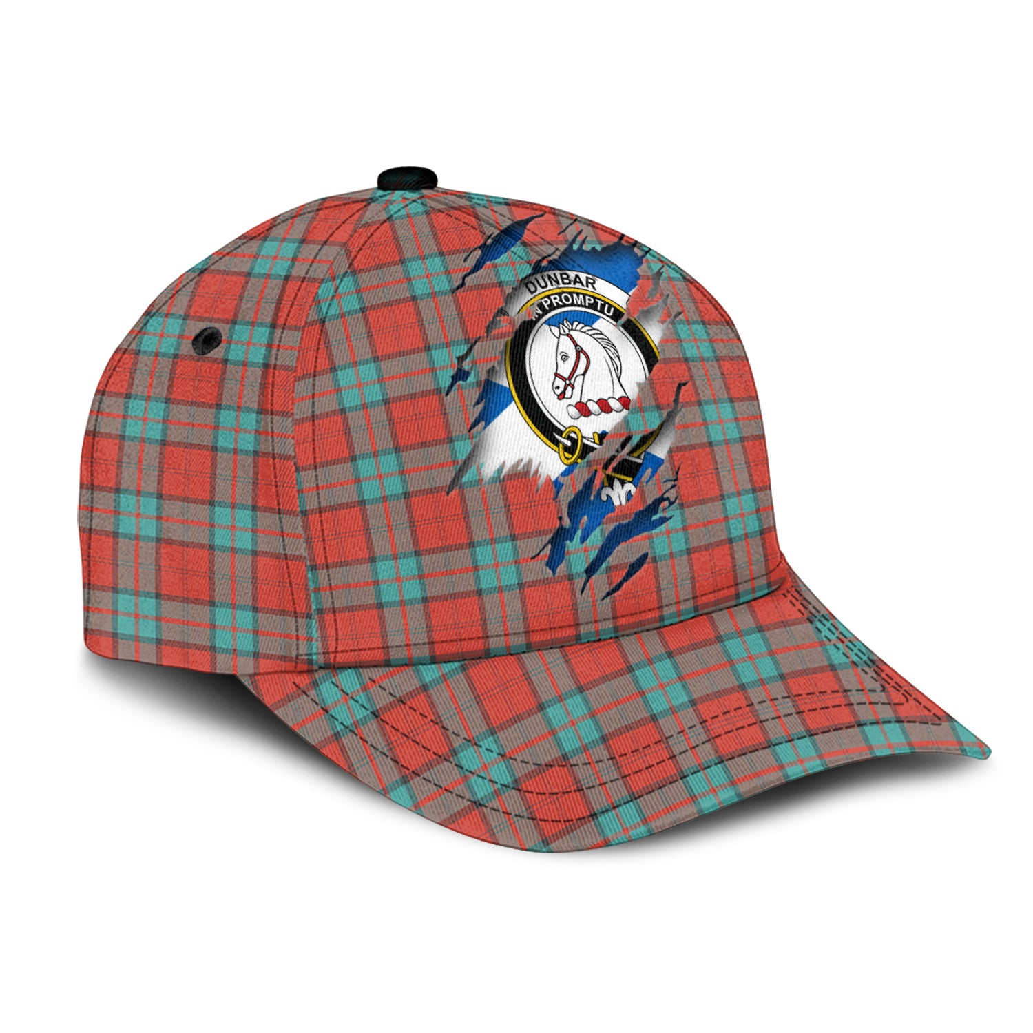 Dunbar Ancient Tartan Plaid Cap, Family Crest In Me Style Tartan Baseball Cap TS23 Trucker Hats Custom Hats Gifts For Men & Women