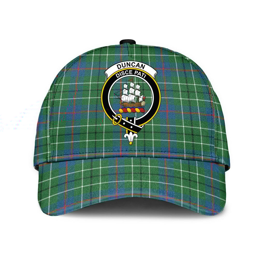 Duncan Ancient Tartan Baseball Cap, Tartan Plaid Cap with Family Crest K23 Trucker Hats Custom Hats Gifts For Men & Women