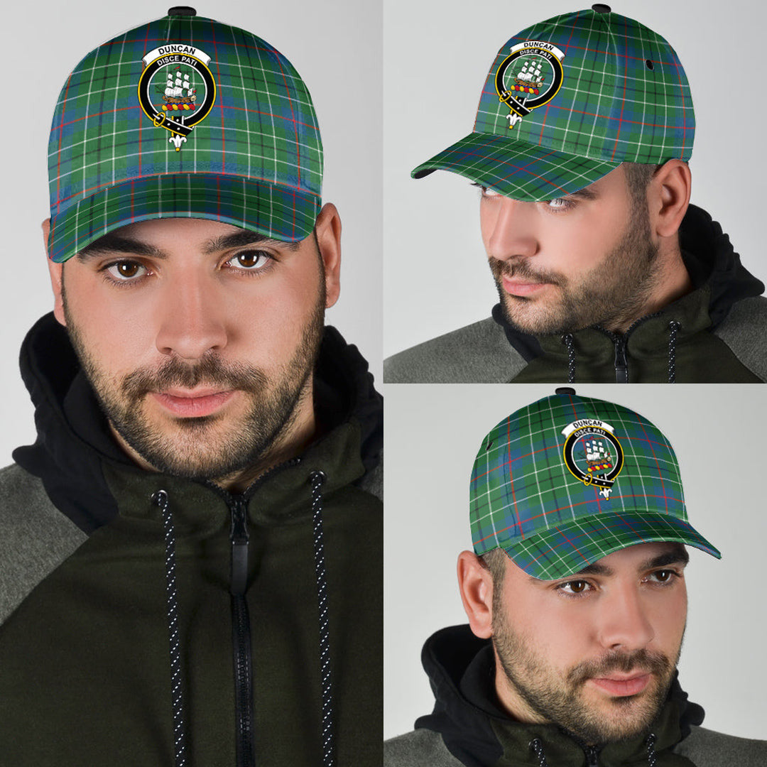 Duncan Ancient Tartan Baseball Cap, Tartan Plaid Cap with Family Crest K23 Trucker Hats Custom Hats Gifts For Men & Women