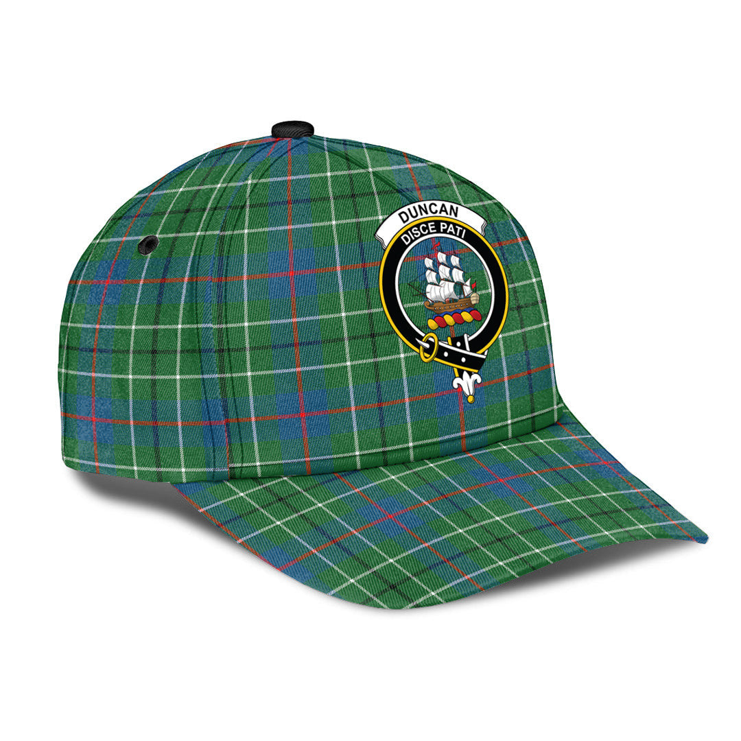 Duncan Ancient Tartan Baseball Cap, Tartan Plaid Cap with Family Crest K23 Trucker Hats Custom Hats Gifts For Men & Women