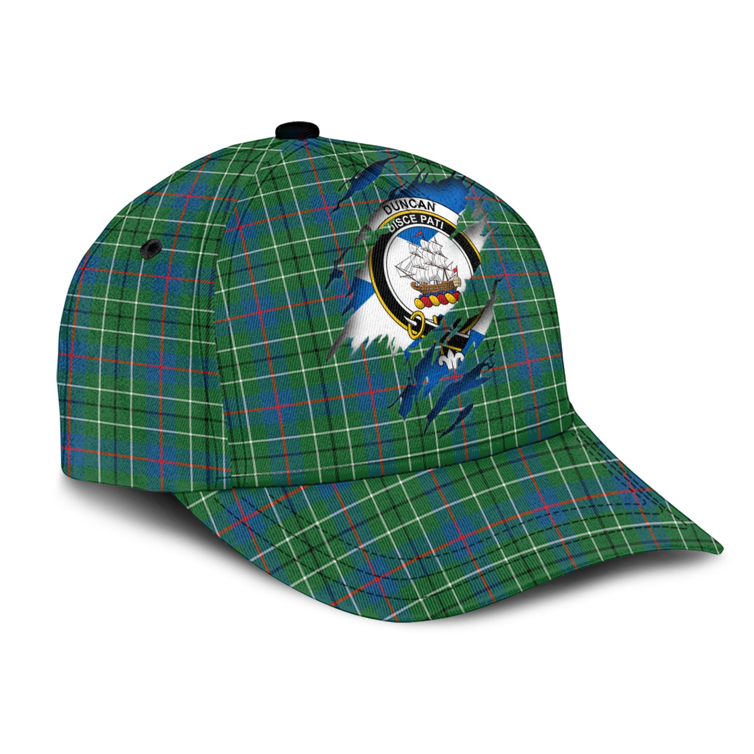 Duncan Ancient Tartan Plaid Cap, Family Crest In Me Style Tartan Baseball Cap TS23 Trucker Hats Custom Hats Gifts For Men & Women