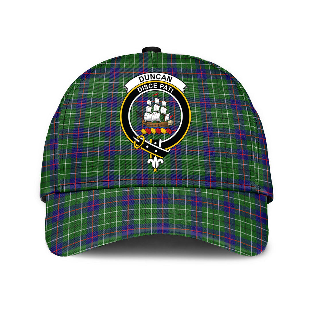 Duncan Modern Tartan Baseball Cap, Tartan Plaid Cap with Family Crest K23 Trucker Hats Custom Hats Gifts For Men & Women