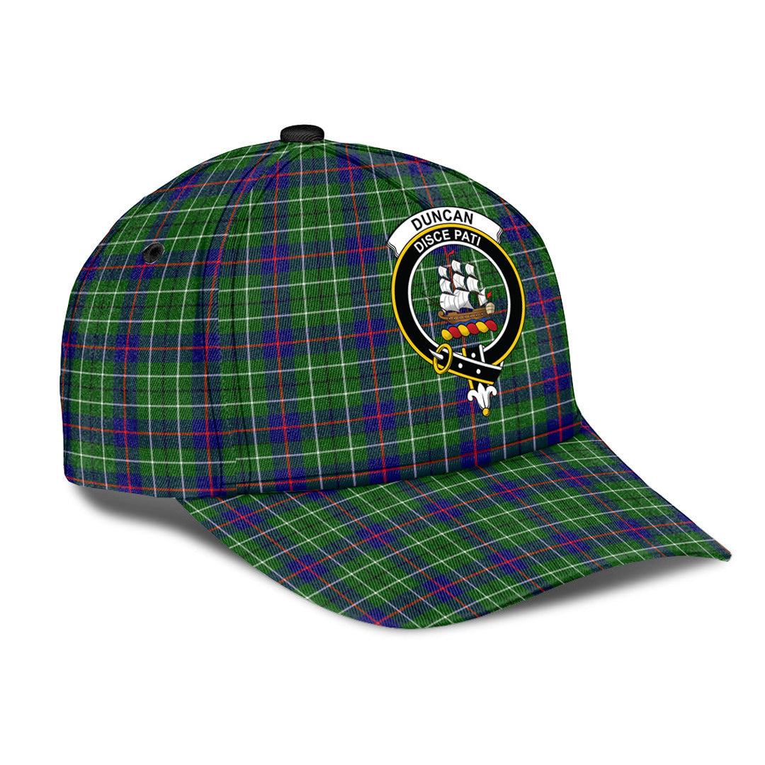 Duncan Modern Tartan Baseball Cap, Tartan Plaid Cap with Family Crest K23 Trucker Hats Custom Hats Gifts For Men & Women