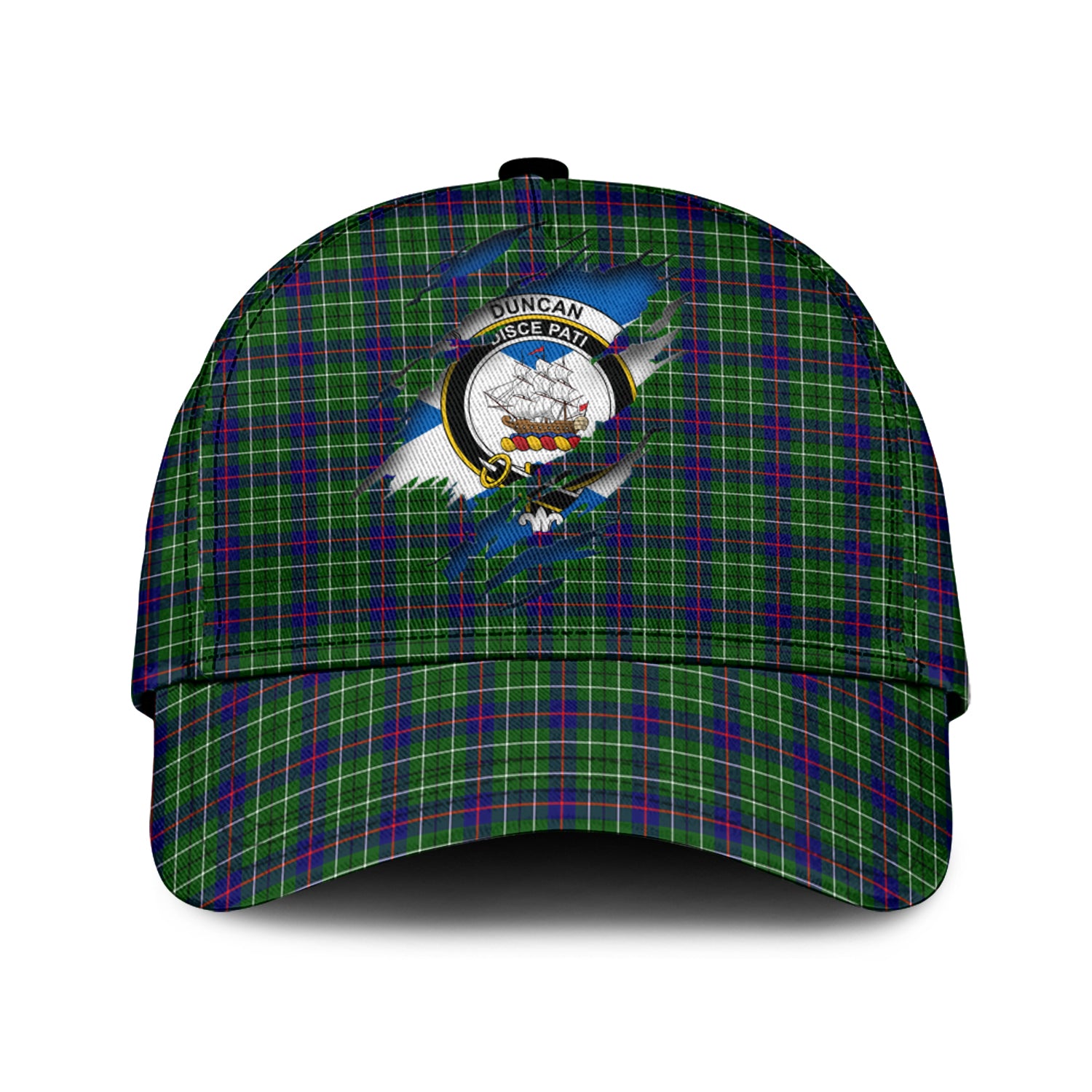 Duncan Modern Tartan Plaid Cap, Family Crest In Me Style Tartan Baseball Cap TS23 Trucker Hats Custom Hats Gifts For Men & Women
