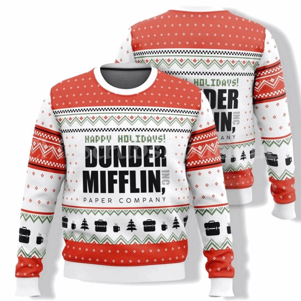 Dunder Mifflin The Office Ugly Christmas Sweater
