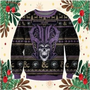 Dungeon Master?S Guide Ugly Christmas Sweater Adult 3D Funny Matching for family