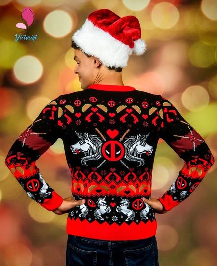 Dungeons & Dragons Seven Dice A-Rolling Ugly Christmas Sweater, Ugly Christmas Sweater - Image 5