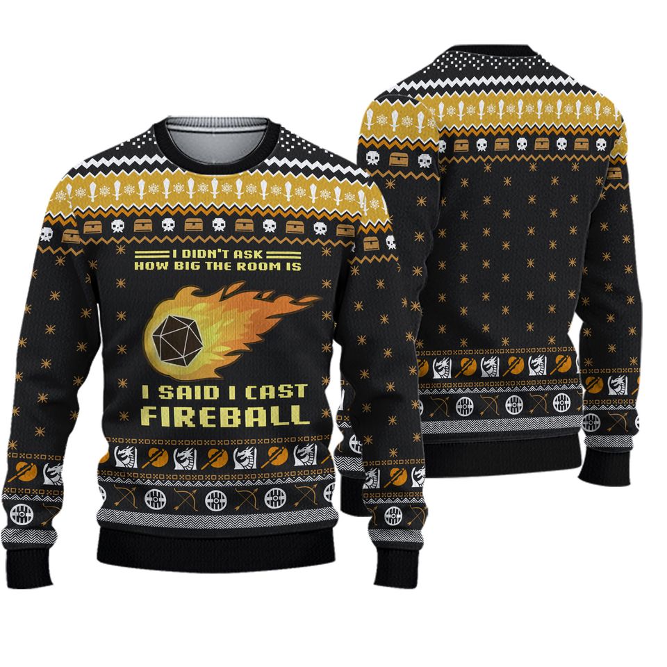 Dungeons And Dragons 3D Sweater
