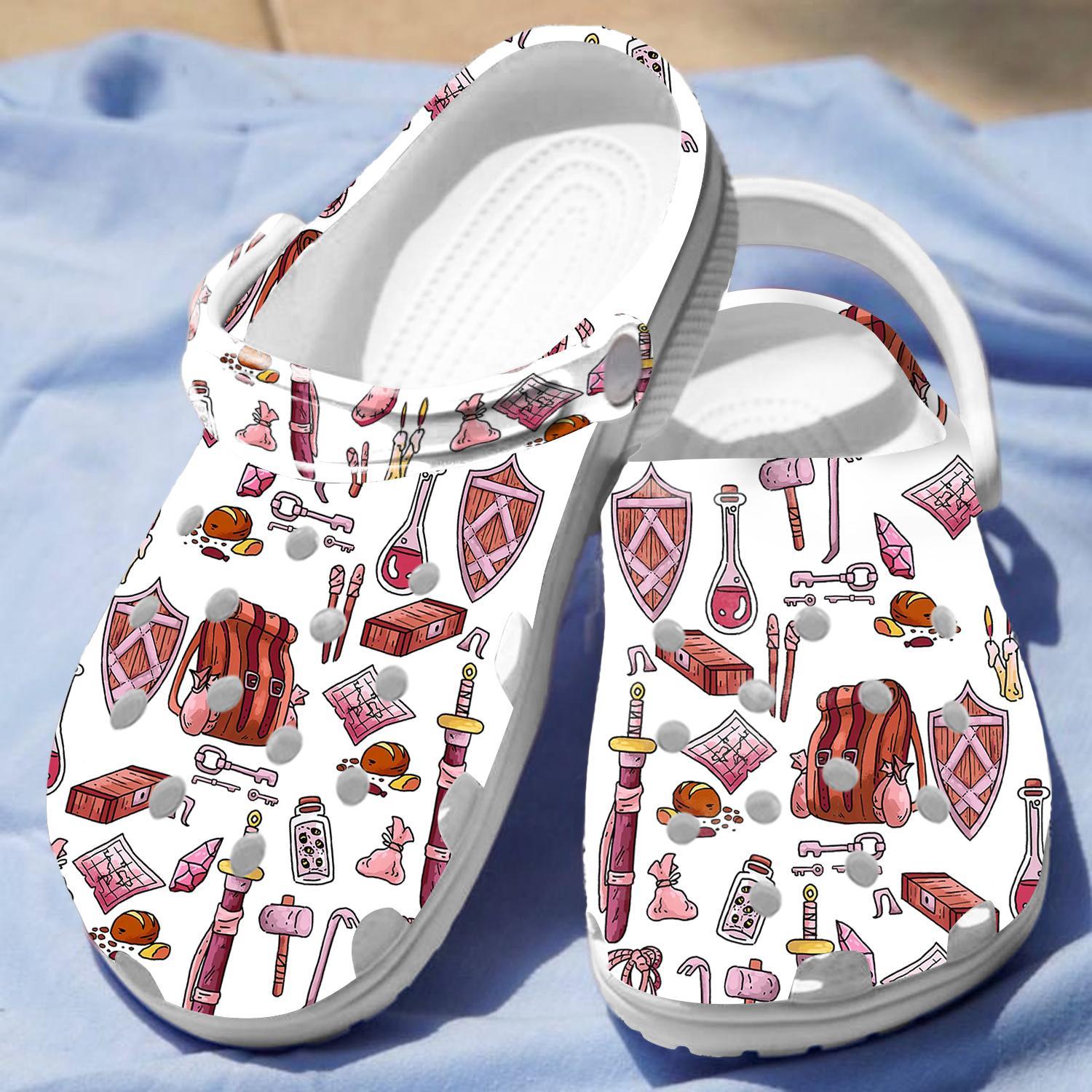 Dungeons and Dragons Game Crocs Crocband Clogs Shoes Comfortable For Men Women and Kids - Image 3