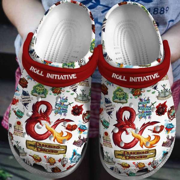 Dungeons And Dragons Game Crocs Crocband Clogs Shoes Comfortable For Men Women and Kids