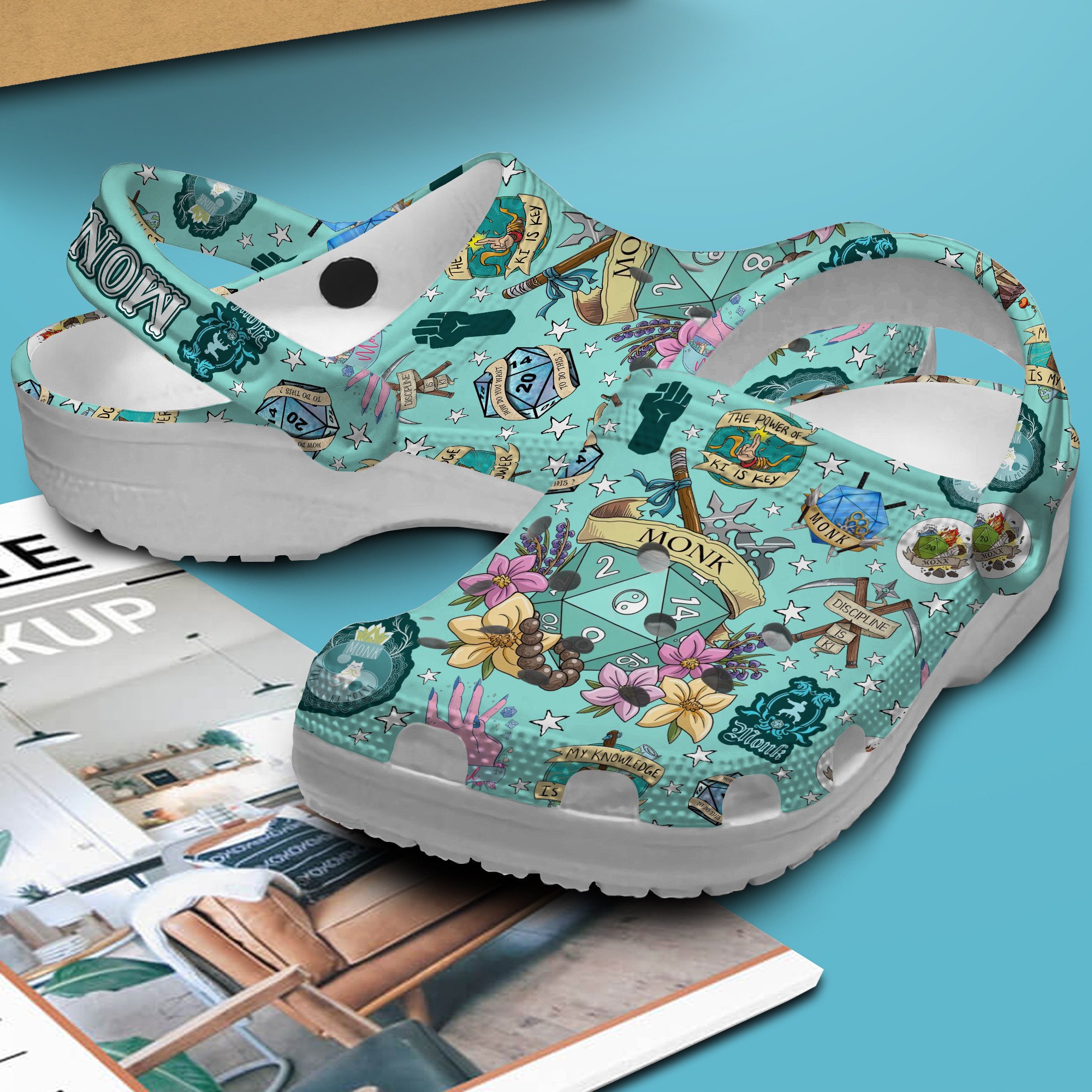 Dungeons And Dragons Game Crocs Crocband Clogs Shoes Comfortable For Men Women and Kids - Image 3