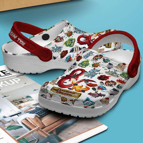 Dungeons And Dragons Game Crocs Crocband Clogs Shoes Comfortable For Men Women and Kids - Image 3