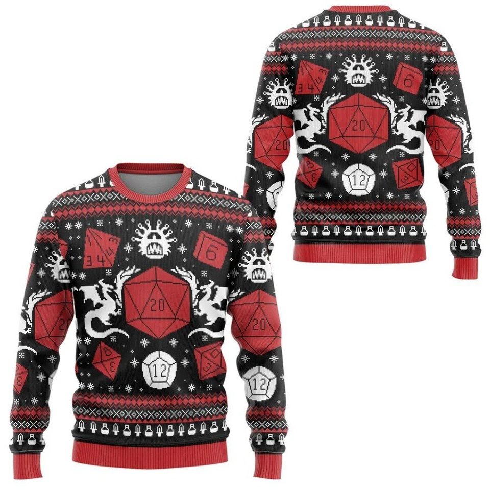 Dungeons And Dragons Have Yourself A Merry Little Crit-mas Christmas Sweater