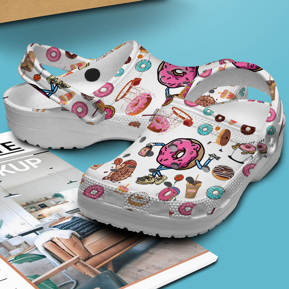 Dunkin Donuts Crocs Crocband Clogs Shoes Comfortable For Men Women and Kids - Image 2