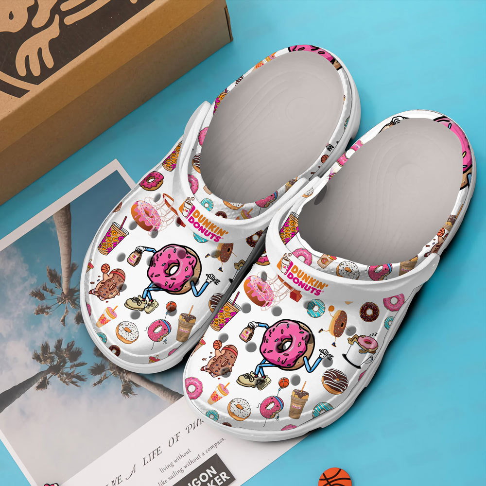 Dunkin Donuts Crocs Crocband Clogs Shoes Comfortable For Men Women and Kids - Image 3