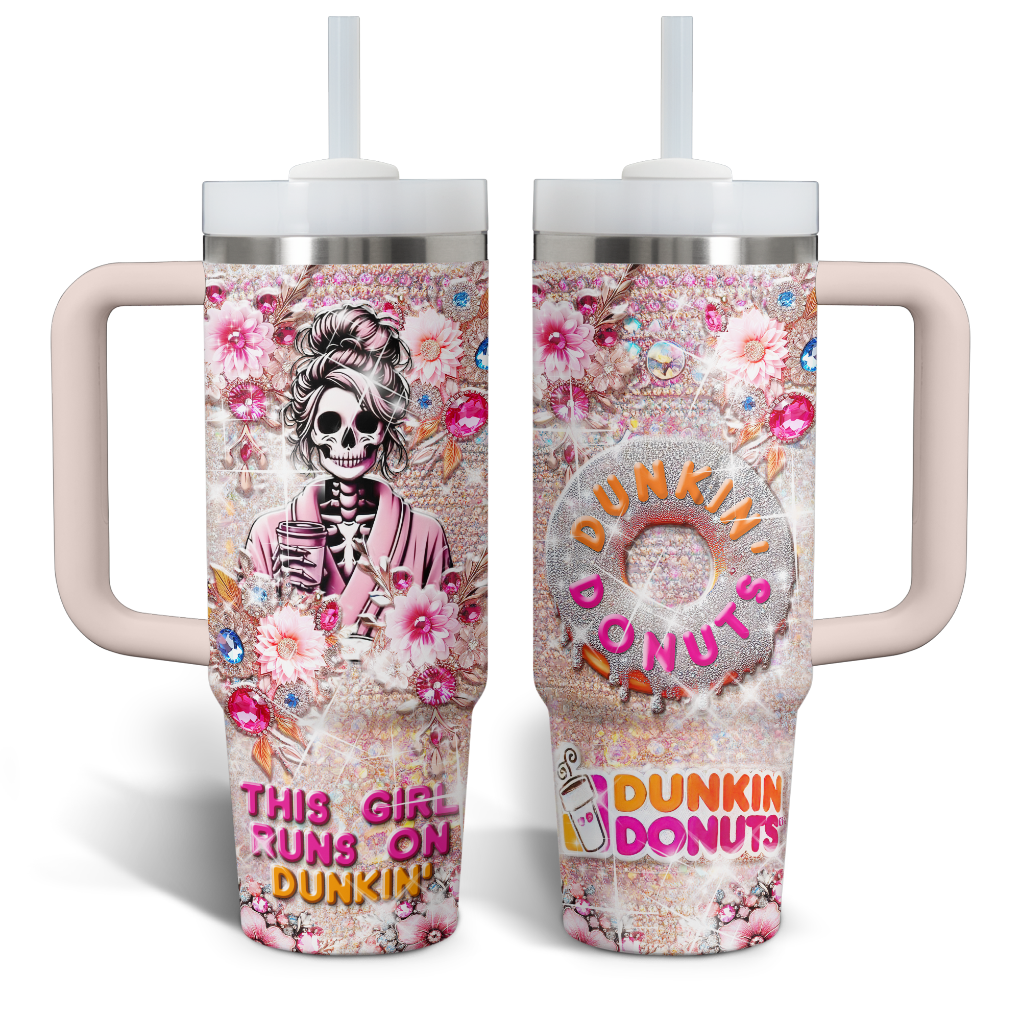 Dunkin Donuts Custom Stanley Cup 40 oz 30 oz Tumbler With HandleTVC2301527 - Image 4