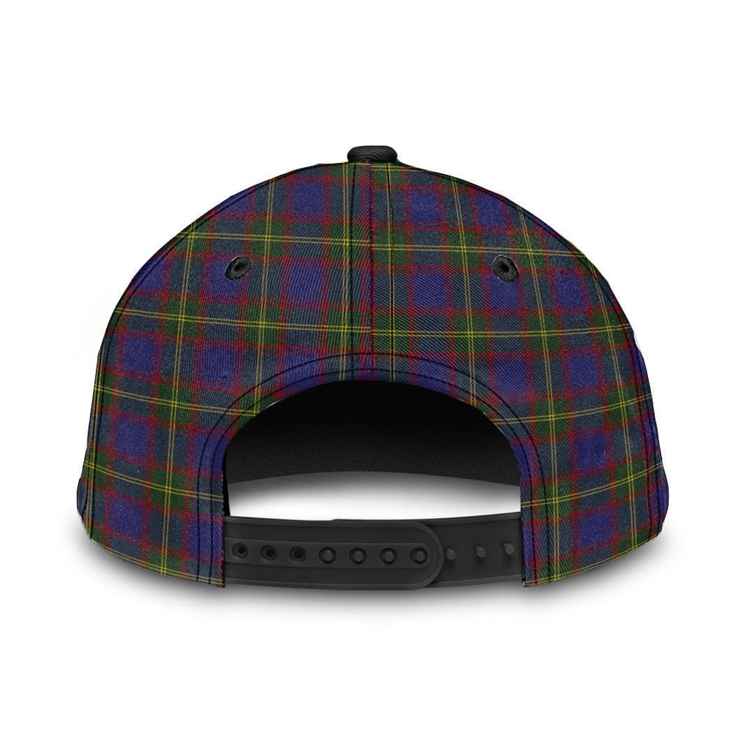Durie Tartan Baseball Cap, Tartan Plaid Cap with Family Crest K23 Trucker Hats Custom Hats Gifts For Men & Women