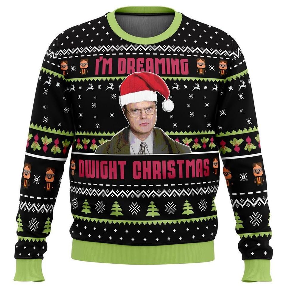 Dw Schrute The Office Ugly Christmas Sweater, Michael Scott Shirt, Tv Shows Movie Shirt, Christmas Sweater Woman, Sweater For Men - Image 2